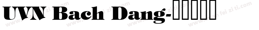 UVN Bach Dang字体转换